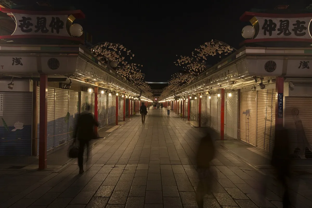 Nakamise-dori shopping street in Asakusa leading toward Senso-ji