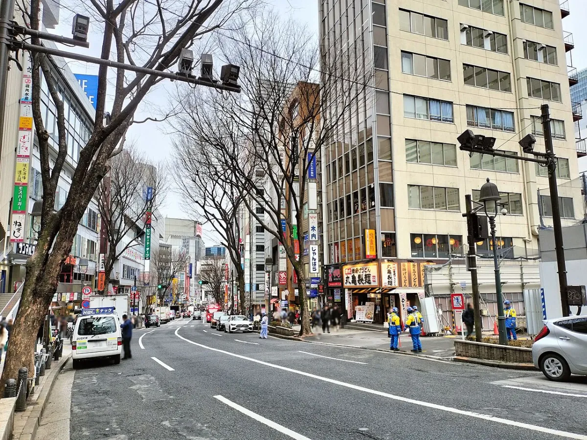 A stretch of Dogenzaka in Shibuya, a general view, not the exact block of Kebab Cafe